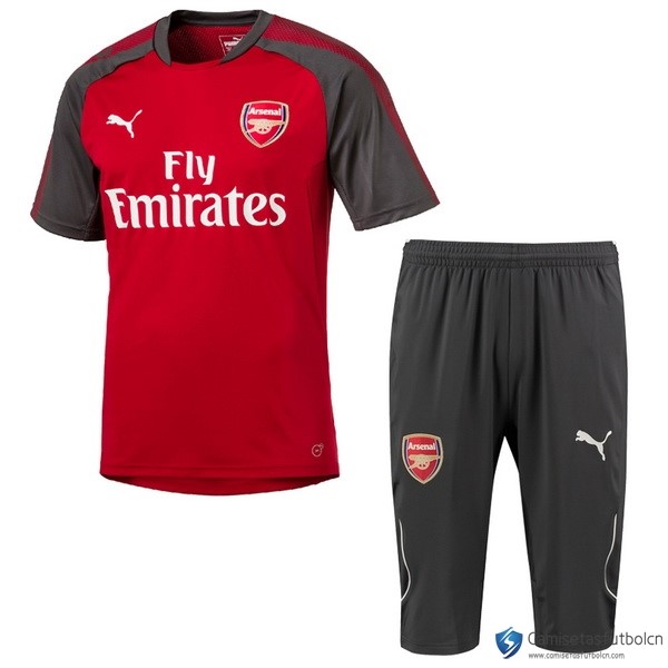 Camiseta Entrenamiento Arsenal Conjunto Completo 2017-18 Rojo Gris